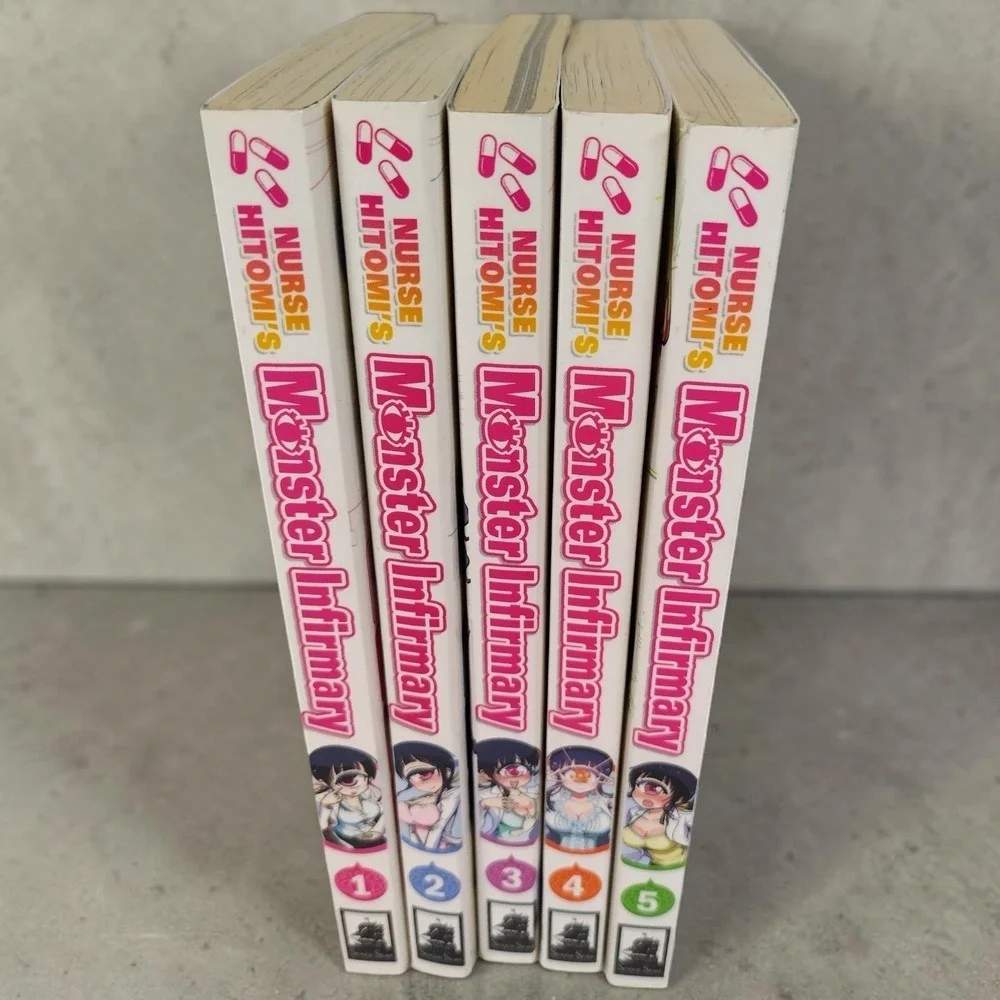 Nurse Hitomi's Monster Infirmary Manga Vol. 1- 5 English Soft Back Books